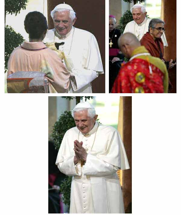 Benedict XVI with Buddhists in Washington